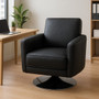 Wester Grey Leather Effect Chair