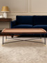 Doha Coffee Table With Cross Metal Legs