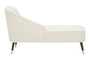Yvette Cream Velvet Chaise Longue