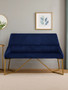 Vieste Midnight Velvet Bench