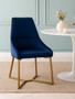 Vieste Midnight Velvet Dining Chair