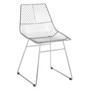 District Chrome Metal Tapered Wire Chair