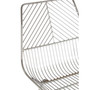 District Chrome Metal Tapered Wire Chair
