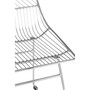District Chrome Metal Tapered Wire Chair