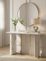 Vieste White Marble Effect Console Table