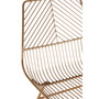 District Small Gold Finish Metal Wire Chair