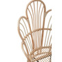 Java Natural Rattan Scalloped Back Chair