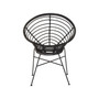 Java Black Rattan Round Chair