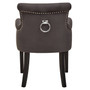 Doucet Grey Velvet Chair With Ring Back