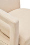 Hestia Beige Velvet Swivel Chair