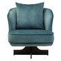 Hale Azure Velvet Swivel Chair