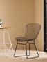 District Black Metal Wire Chair