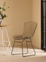 District Black Metal Wire Chair
