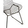 District Black Metal Wire Chair