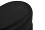 Hartford Black Velvet Oval Pouffe