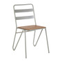 District Grey Metal and Elm Wood Chair