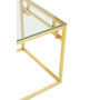 Allure Gold Brushed Side  Table