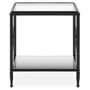 Axis Rectangular Black Finish Side Table