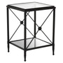 Axis Square Black Finish Side Table