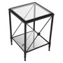 Axis Square Black Finish Side Table