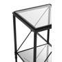 Axis Square Black Finish Side Table