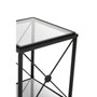 Axis Square Black Finish Side Table