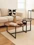 Cercle Smoked Mirror 2 Tier Coffee Table