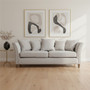Sutton Three Seat Grey Fabric Sofa