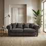 Spencer Three Seat Grey Fabric Sofa