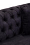 Sabrina Three Seat Grey Velvet Sofa
