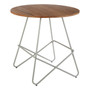 District Grey Metal & Elm Wood Round Table