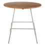 District Grey Metal & Elm Wood Round Table