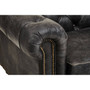 Hoxton Ebony Leather Sofa