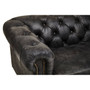 Hoxton Ebony Leather Sofa