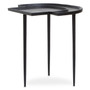 Simbolo Black Nickle Top Side Table
