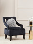 Faye Black Velvet Chair