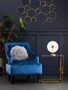 Faye Midnight Blue Velvet Chair