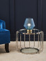 Faye Midnight Blue Velvet Chair