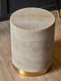 Cadio Shagreen Round Stool