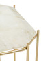 Jaipur White Quartz Side Table