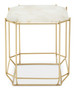 Jaipur White Quartz Side Table
