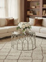 Merlin Silver Leaf Coffee Table.