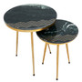 Nirav Green Marble Side Table