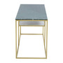Nirav Assorted Marble / Gold Frame Console Table
