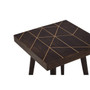 Naro Mango Wood And Gold Finishing Side Table