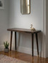 Naro Mango Wood and Gold Finish Console Table