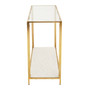 Novi Glass / Gold Frame Side Table