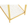 Novi Glass / Gold Frame Side Table