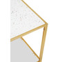 Novi Glass / Gold Frame Console Table
