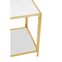 Novi Glass / Gold Frame Console Table